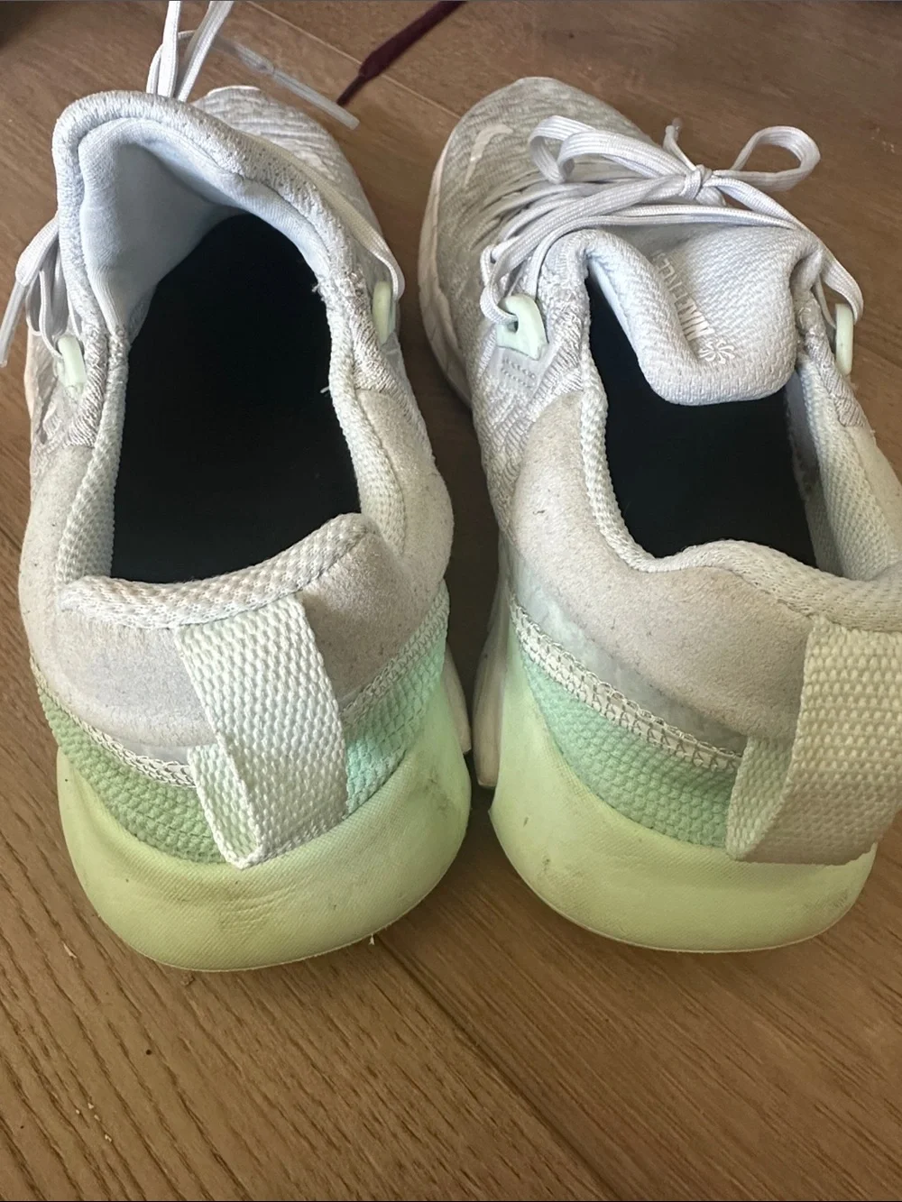 Nike Lightweight Knit Sneakers — Light Gray & White
